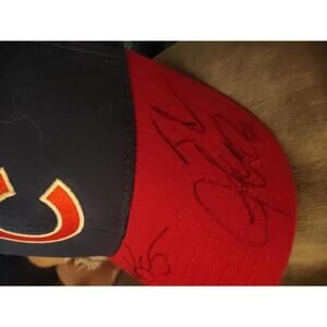 Justin Grimm signed Cubs 2014 spring training  hat - no coa
